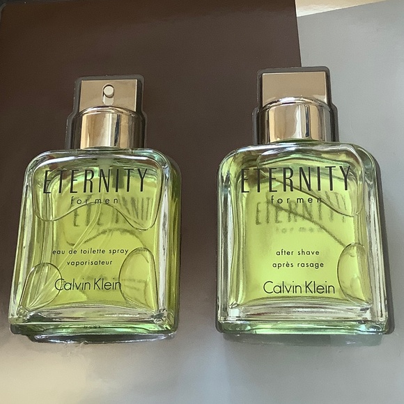 Calvin Klein ETERNITY FOR MEN eat de toilette spray 100 ml / after shave 100 ml - Picture 1 of 8